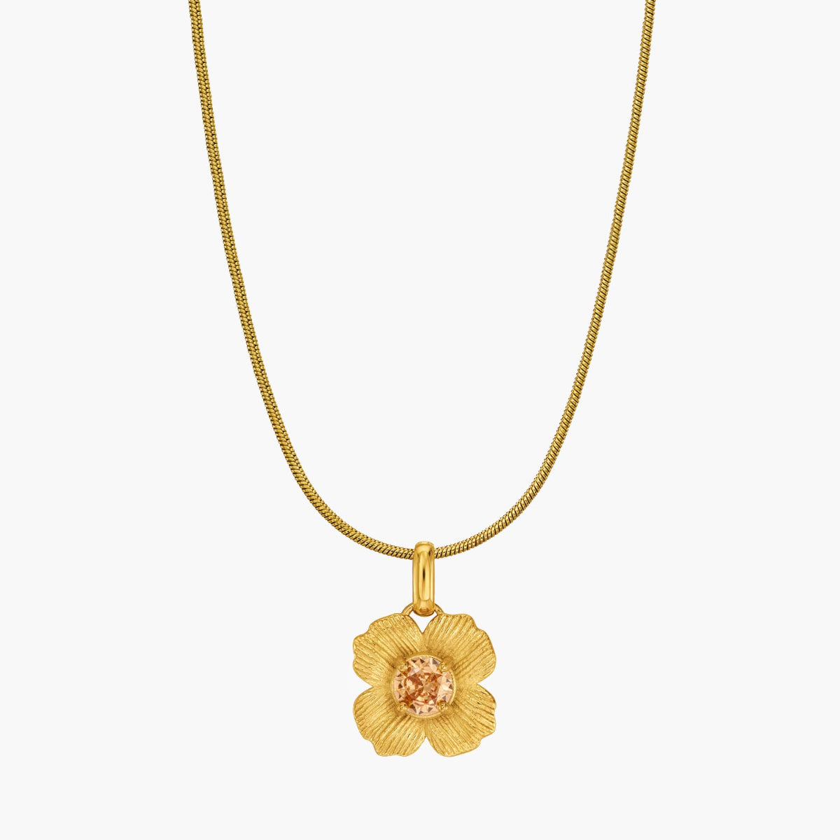 champagne flower necklace product picture