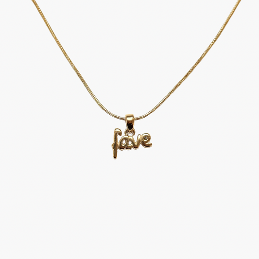 'You're my fave' Necklace