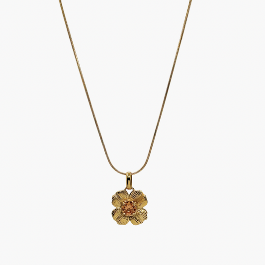 Champagne Flower Necklace