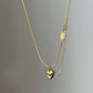 Heart of Gold Kette mit Herz mit Kanijune Halskette