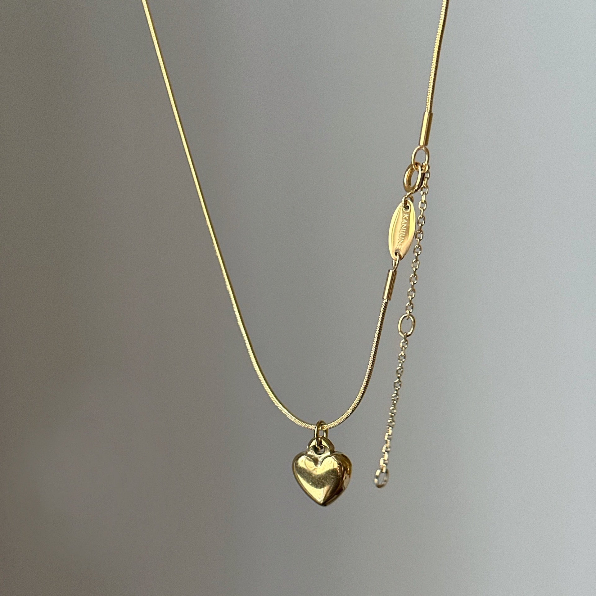 Heart of Gold Kette mit Herz mit Kanijune Halskette