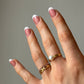 Pink Pave Ring
