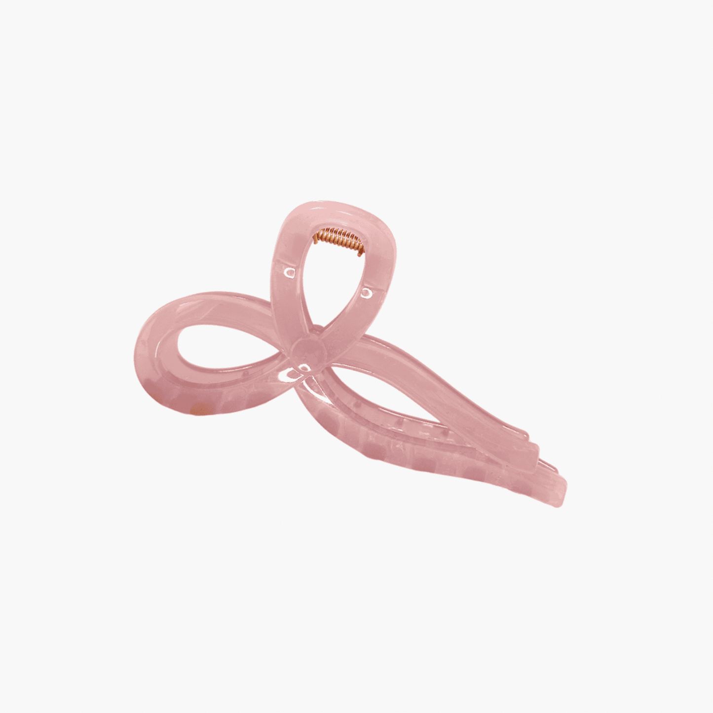 Pink Bow Schleifen Haarspange auf weißem Hintergrund